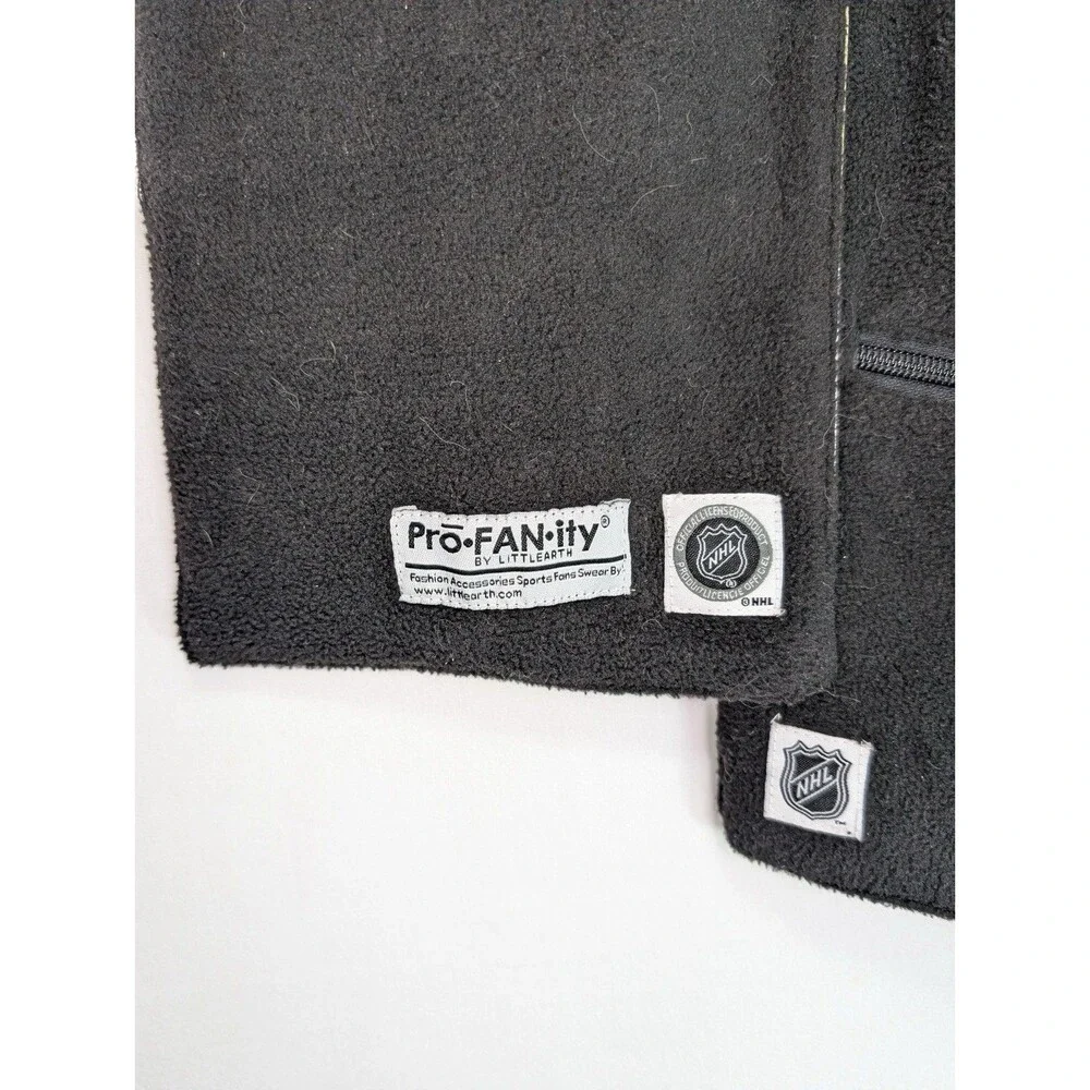 Pro-FANity Pittsburgh Penguins NHL Scarf Black Gold Zipper Pocket